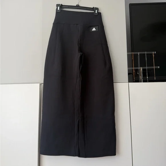adidas Black Wide-Leg Trousers - Picture 7 of 8